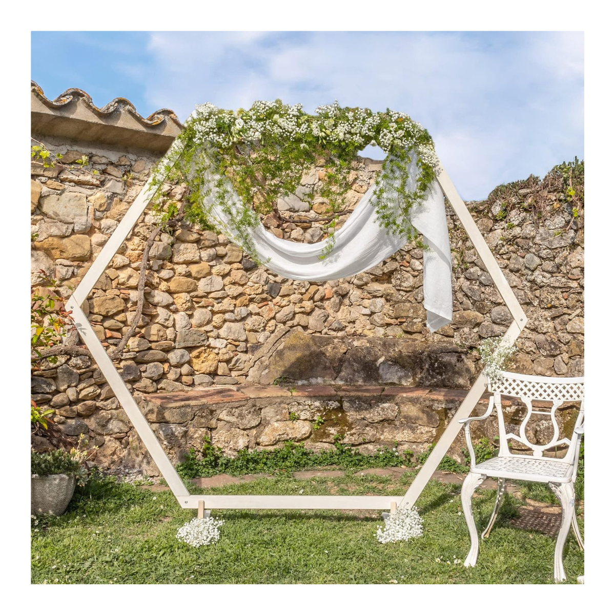 Arche en bois hexagone